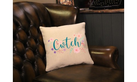Floral Cwtch Cushion